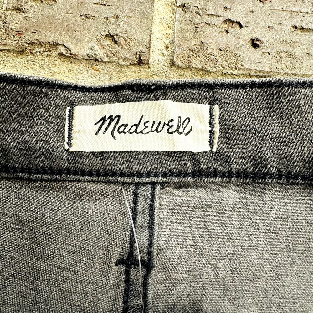 Madewell Women's Gray Cotton Stretch Denim High Rise Sexy Jeans Shorts Sz 31 NWT - Picture 3 of 5